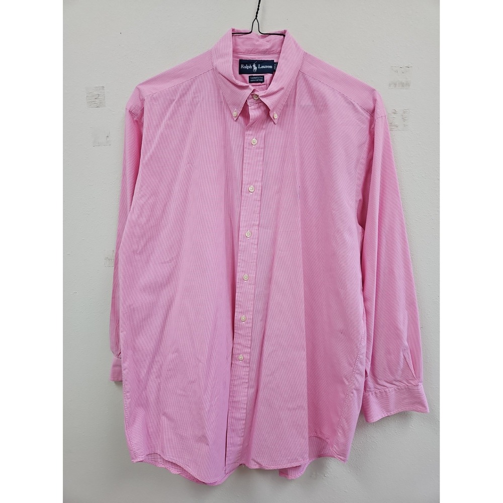 Ralph Lauren Shirt Mens Button Down Yarmouth 16 1/2 32/33 Xl